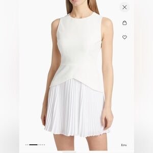 Milly Haddy Pleated Minidress 🤍 Size 12